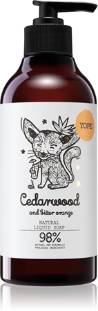 Yope Cedarwood & Bitter Orange savon liquide mains