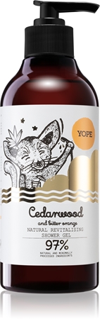 Yope Cedarwood & Bitter Orange revitalizační sprchový gel