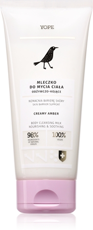 Yope Creamy Amber leche limpiadora nutritiva con efectos calmantes