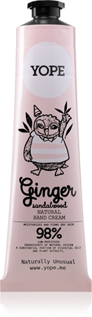 Yope Ginger & Sandalwood krém na ruce pro výživu a hydrataci