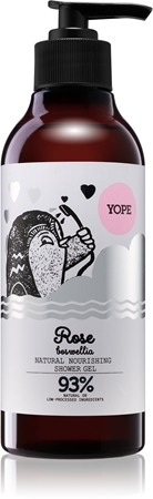 Yope Rose & Boswellia přírodní sprchový gel s vyživujícím účinkem