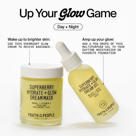 Youth To The People Superberry Hydrate + Glow Dream Oil rozjasňující a hydratační olej