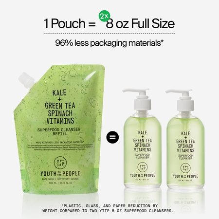 Youth To The People Superfood Cleanser čisticí gel plnitelný
