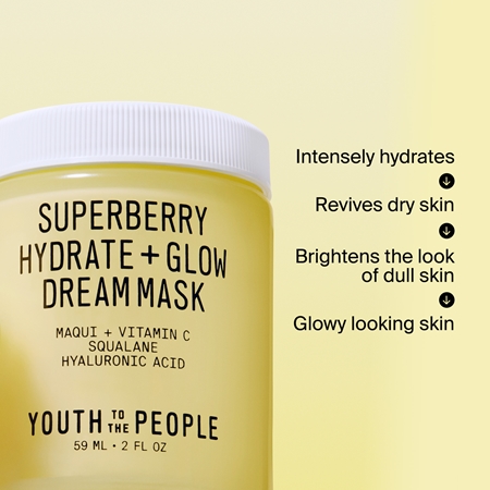 Youth To The People Superberry Hydrate + Glow Dream Mask masque éclat et hydratation