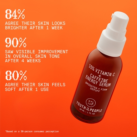 Youth To The People Energy 15% Vitamin C + Caffeine Serum rozjasňující sérum s vitaminem C