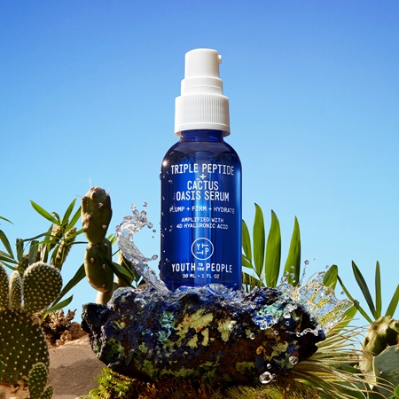 Youth To The People Oasis Triple Peptide + Cactus Serum pleťové sérum na tvár a krk