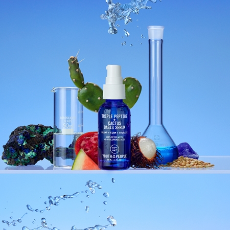 Youth To The People Oasis Triple Peptide + Cactus Serum pleťové sérum na tvár a krk