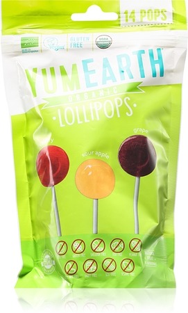 Yum Earth Lollipops BIO lízátka s ovocnou příchutí