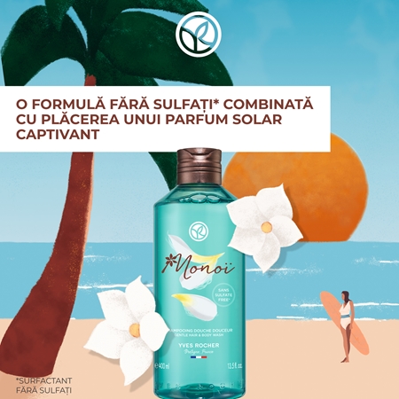 Yves Rocher Monoi de Tahiti gel de dus pentru corp si par