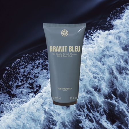 Yves Rocher Granit Bleu żel pod prysznic do ciała i włosów