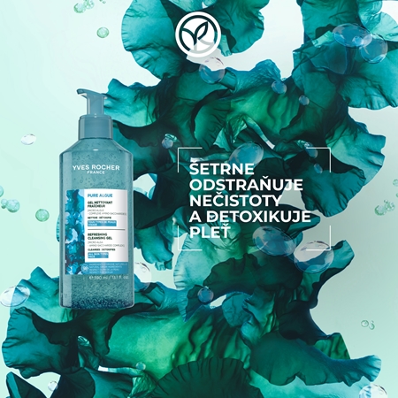 Yves Rocher Pure Algue čistiaci gél s osviežujúcim účinkom