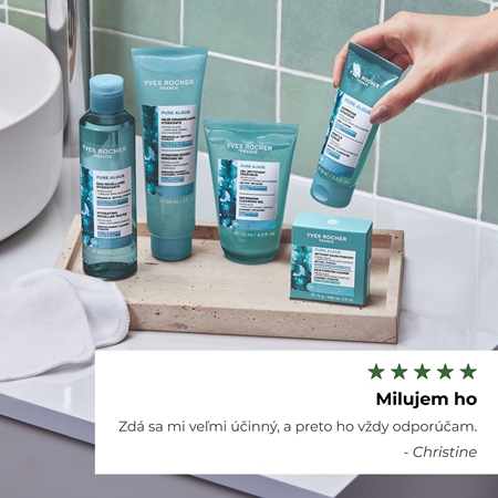 Yves Rocher Pure Algue čistiaci gél s osviežujúcim účinkom
