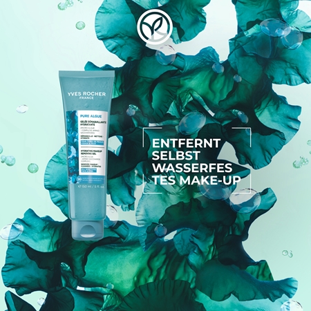 Yves Rocher Pure Algue Gel zum Reinigen und Abschminken mit feuchtigkeitsspendender Wirkung