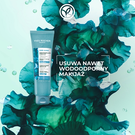 Yves Rocher Pure Algue oczyszczający żel do demakijażu o działaniu nawilżającym