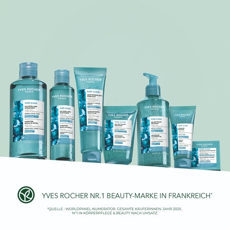 Yves Rocher Pure Algue Gel zum Reinigen und Abschminken mit feuchtigkeitsspendender Wirkung