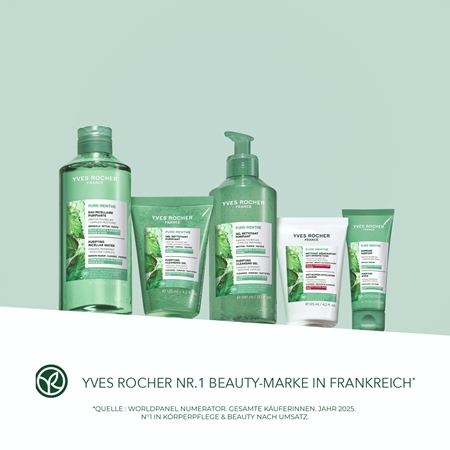 Yves Rocher Pure Menthe sanftes Reinigungsgel mit Peelingeffekt