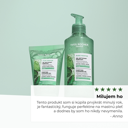 Yves Rocher Pure Menthe hĺbkovo čistiaci gél