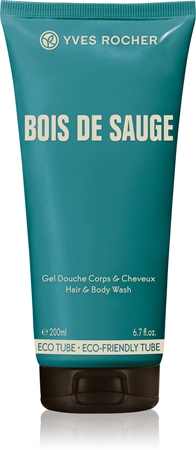 Yves Rocher Bois De Sauge żel pod prysznic do ciała i włosów dla mężczyzn