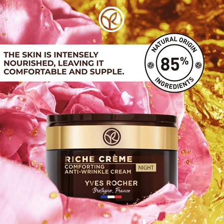 Yves Rocher Riche Créme Night Care with anti-wrinkle effect