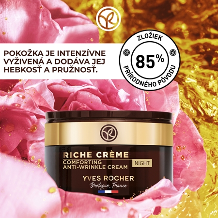 Yves Rocher Riche Créme nočná starostlivosť proti vráskam