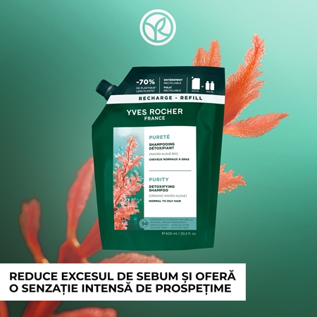 Yves Rocher Pureté șampon detoxifiant pentru curățare