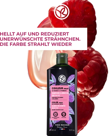 Yves Rocher Couleur Shampoo zum Neutralisieren von Gelbstich