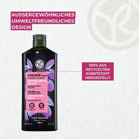 Yves Rocher Couleur Shampoo zum Neutralisieren von Gelbstich