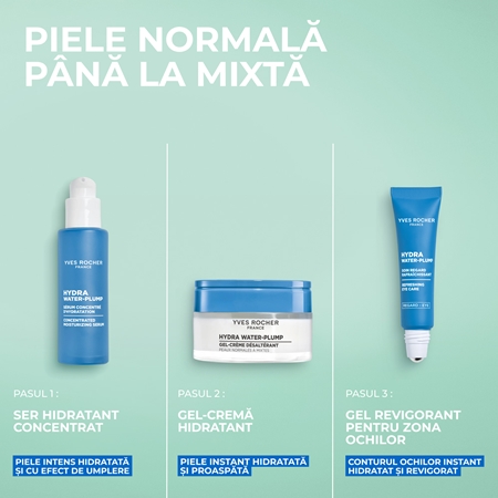 Yves Rocher Hydra Water-Plump gel crema hidratant pentru piele normală și mixtă