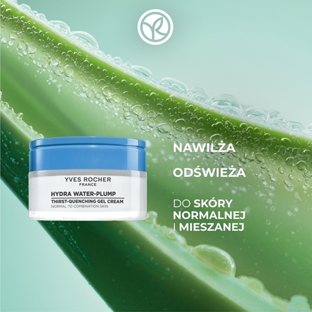 Yves Rocher Hydra Water-Plump nawilżający krem żelowy do cery normalnej i mieszanej
