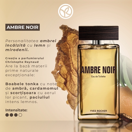 Yves Rocher Ambre Noir Eau de Toilette pentru bărbați