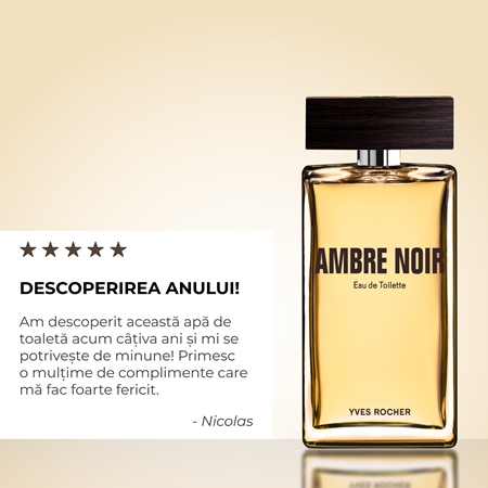 Yves Rocher Ambre Noir Eau de Toilette pentru bărbați