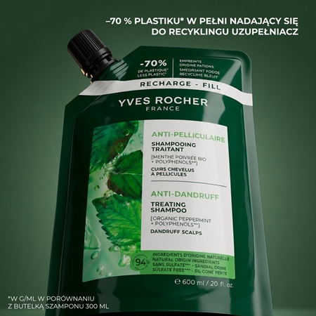 Yves Rocher ANTI-PELLICULAIRE szampon przeciwłupieżowy