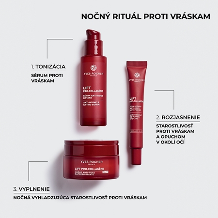 Yves Rocher LIFT PRO-COLLAGÈNE nočný vyhladzujúci krém proti vráskam