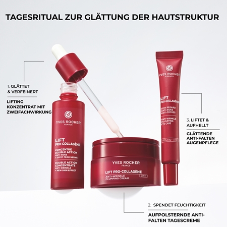 Yves Rocher LIFT PRO-COLLAGÈNE konzentriertes Serum strafft die Haut und verfeinert Poren