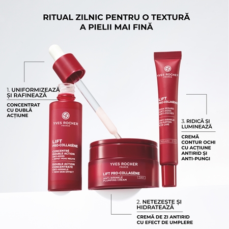 Yves Rocher LIFT PRO-COLLAGÈNE ser concentrat pentru netezirea pielii si inchiderea porilor