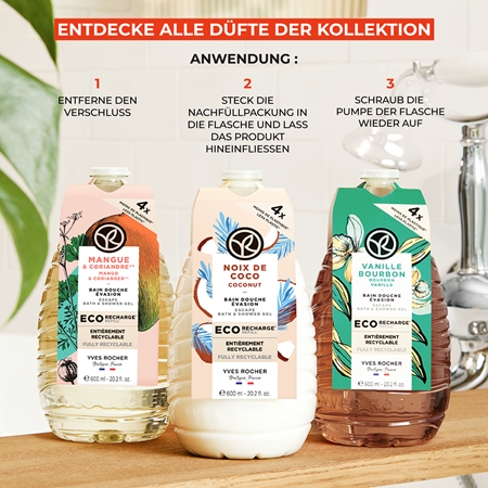 Yves Rocher Bain de Nature Duschgel Ersatzfüllung