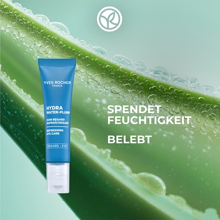 Yves Rocher Hydra Water-Plump Energizing Pflege für die Augenpartie mit einer erfrischenden Wirkung