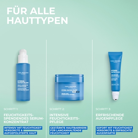 Yves Rocher Hydra Water-Plump Energizing Pflege für die Augenpartie mit einer erfrischenden Wirkung