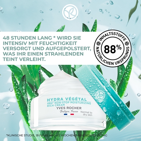 Yves Rocher Hydra Végétal Intensive Feuchtigkeitscreme 48 Std.