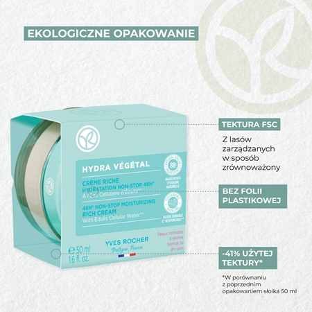 Yves Rocher Hydra Végétal krem intensywnie nawilżający 48 godz.