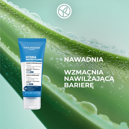 Yves Rocher Hydra Water-Plump nawilżająca maseczka wygładzająca na dzień i na noc
