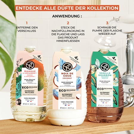 Yves Rocher Bain de Nature Duschgel Ersatzfüllung