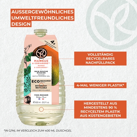 Yves Rocher Bain de Nature Duschgel Ersatzfüllung