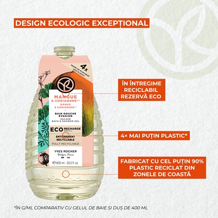 Yves Rocher Bain de Nature gel de duș rezervă