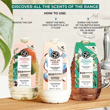 Yves Rocher Bain de Nature šilkinės konsistencijos dušo želė