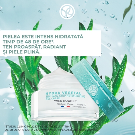 Yves Rocher Hydra Végétal cremă-gel înviorătoare 48 de ore
