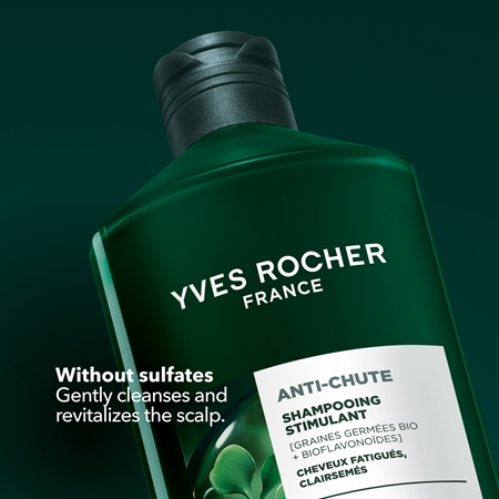 Yves Rocher ANTI-CHUTE Shampoo für das Wachstum der Haare und die Stärkung von den Wurzeln heraus