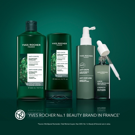 Yves Rocher ANTI-CHUTE Matu izkrišanu mazinošs un ataugšanu veicinošs kondicionieris