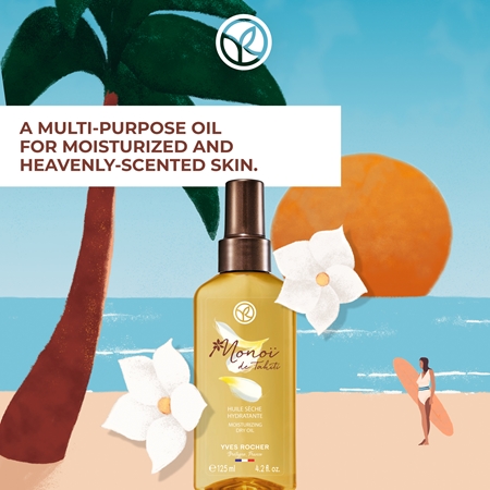 Yves Rocher Monoi de Tahiti Multi-Purpose Dry Oil for body and hair