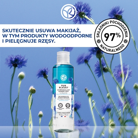 Yves Rocher Pur Bleuet delikatny dwufazowy plyn do demakijażu do oczu